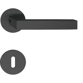   Marchesi rozettás kilincsgarnitúra MALMÖ lapos rozettás kerek BB fekete