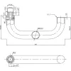 MARCHESI ablakkilincs Harmonie különálló lyukrész stift 7 x 35 mm matt nemesa.
