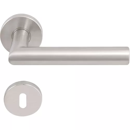 Solido rozettás kilincsgarnitúra NORWEGEN DIN BB 38 - 45 nemesacél matt