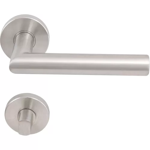 Solido rozettás kilincsgarnitúra NORWEGEN DIN WC 38 - 45 nemesacél matt