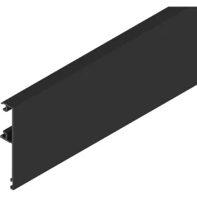   SOLIDO 100/HELM előlap fa/üveg H 75 mm L=6000 mm méretre vágva matt fekete
