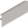 SOLIDO 100/HELM előlap fa/üveg H 75 mm L=6000 mm méretre vágva nemesacél hatású