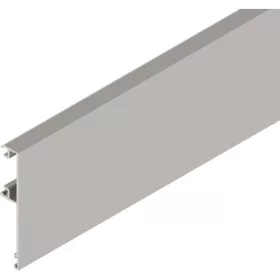   SOLIDO 100/HELM előlap fa/üveg H 75 mm L=6000 mm méretre vágva nemesacél hatású