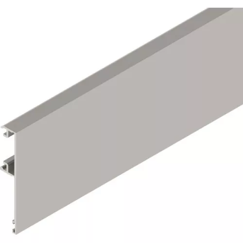 SOLIDO 100/HELM előlap fa/üveg H 75 mm L=6000 mm méretre vágva nemesacél hatású