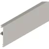 SOLIDO 100/HELM előlap fa/üveg H 75 mm L=6000 mm méretre vágva nemesacél hatású