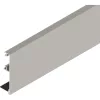 SOLIDO 100/HELM előlap fa/üveg H 75 mm L=6000 mm méretre vágva nemesacél hatású