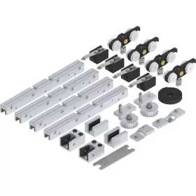   SOLIDO 100 szinkronvasalat 8-1076mm ESG/VSG üvegvastagsághoz padlóvezető ezüst