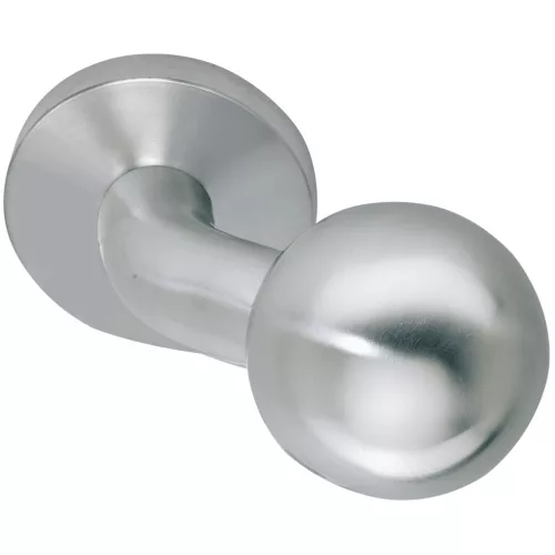 Marchesi ajtógomb hajlított ? 50 mm rozettás menetes M 12 nemesacél matt