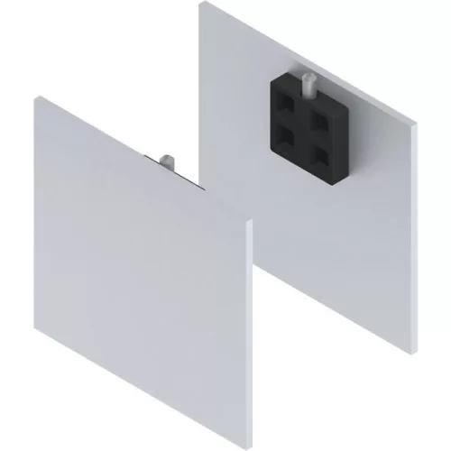 SOLIDO 100/HELM takarósapka szett fa/üveg távtartó profillal 2x15/1x9 mm ezüst