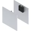 SOLIDO 100/HELM takarósapka szett fa/üveg távtartó profillal 2x15/1x9 mm ezüst