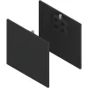 SOLIDO 100/HELM takarósapka készlet fa/üveg előlaphoz 2x15/1x9 mm fekete