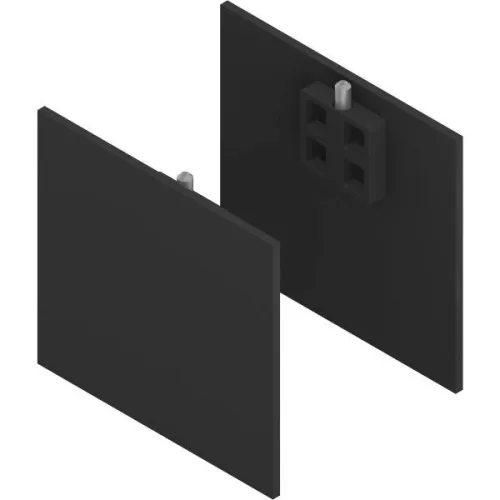 SOLIDO 100/HELM takarósapka készlet fa/üveg előlaphoz 2x15/1x9 mm fekete