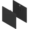 SOLIDO 100/HELM takarósapka készlet fa/üveg előlaphoz 2x15/1x9 mm fekete