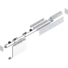 SOLIDO ECO tolóajtó meghajtószett 2-sz.üvegajtóhoz ESG/VSG 8-1076mm 80kg ezüst