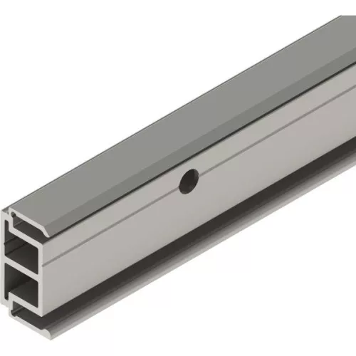 SOLIDO 100 távtartó profil 15 mm oldalfurattal 2500 mm nemesacél hatású