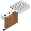 SOLIDO 100 tolóajtóvasalat fa körkörös tömítés 1600mm 720mm x 3000mm rozsdm