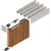 SOLIDO 100 tolóajtóvasalat fa körkörös tömítés 2000mm 920x3000mm rozsdamentes