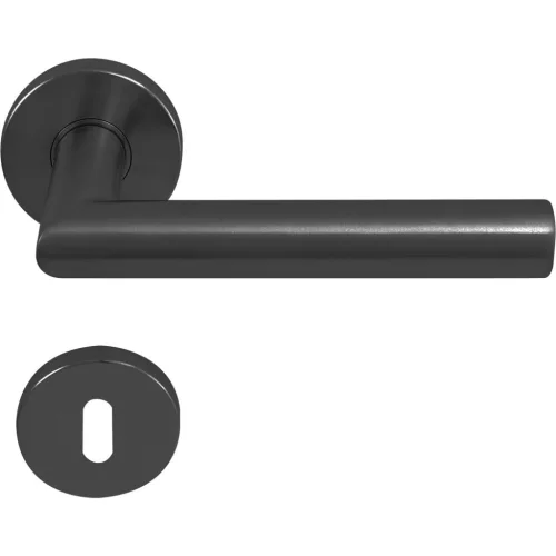 Solido rozettás kilincsgarnitúra NORWEGEN BB 38 - 45 nemesacél fekete