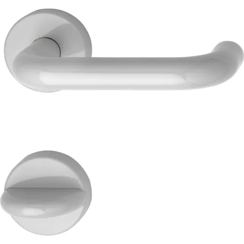 Hewi rozettás Kilincsgarnitúra 111.23 R WC 38 - 48 világosszürke