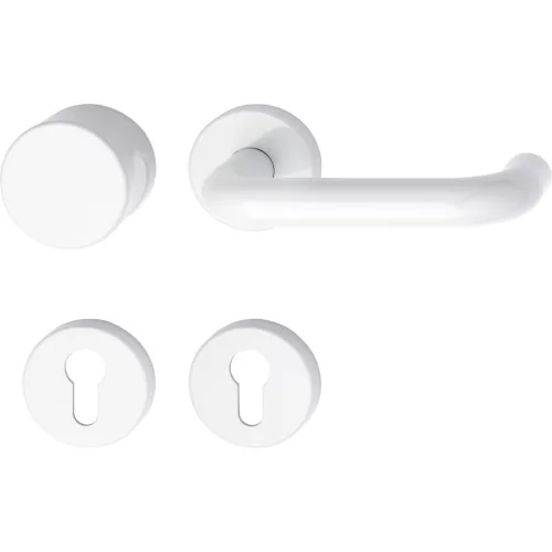 Hewi rozettás gombos garnitúra 111.23 R/122.23 PZ tisztafehér