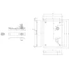 Tornaterem-vasalat 170 x 240 mm balos PZ 88 mm 8 mm matt nemesacél