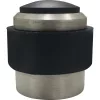 MARCHESI falra/ajtóra szerelhető ajtóütköző fekete gumi átmérő 35 mm alumínium