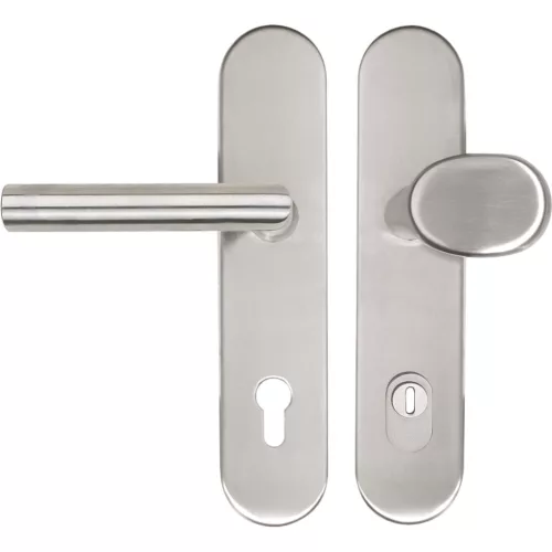 Marchesi hosszúpajzsos Biztonsági kilincsgarnitúra GEHRUNG PZ 92 magvédett nemesacél