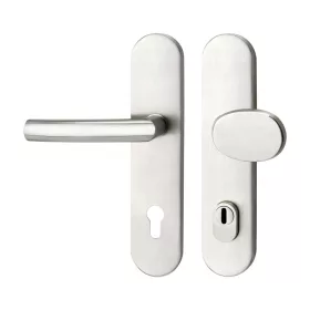   Marchesi hosszúpajzsos Biztonsági váltógarnitúra RIGA PZ 88 cilinder védővel matt nemesacél