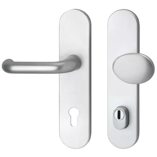 Marchesi pajzsos Biztonsági gombos garnitúra HARMONIE PZ 88 ajtóv.választható cilinder védővel ezüst