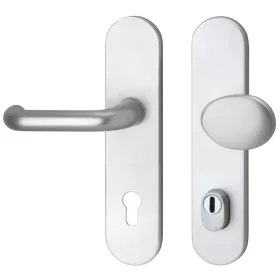   Marchesi hosszúpajzsos Biztonsági váltógarnitúra Harmonie PZ 88 cilinder védővel ezüst elox.