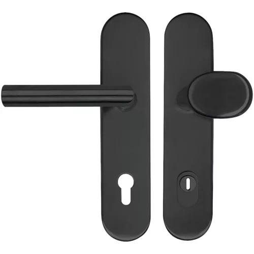 Marchesi Biztonsági hosszúpajzsos gombos garnitúra GEHRUUNG PZ 88 magvédett rm fekete