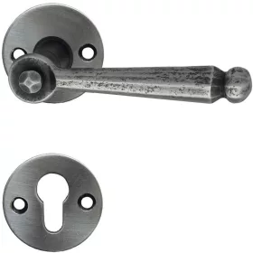   Schösswender rozettás kilincsgarnitúra SIEGFRIED PZ fekete horganyzott