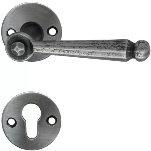 Schösswender rozettás kilincsgarnitúra SIEGFRIED PZ fekete horganyzott