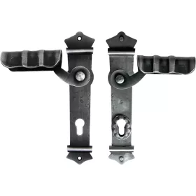   Schösswender pajzsos biztonsági fogantyúgarnitúra URBAN PZ 92 fekete passzivált lakkozott kivitelben