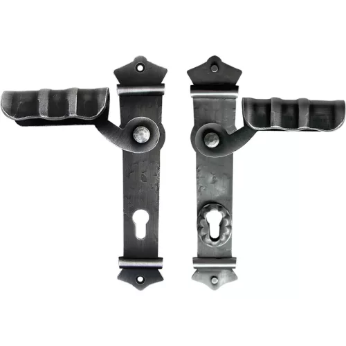 Schösswender pajzsos biztonsági fogantyúgarnitúra URBAN PZ 92 fekete passzivált lakkozott kivitelben