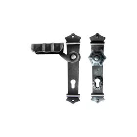   Schösswender pajzsos biztonsági váltógarnitúra URBAN PZ 88 bal fekete passzivált lakkozott kivitelbe