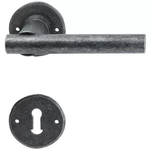 Halcö kilincsgarnitúra IMST - rozettás BB ajtóv.-50 fekete passzivált