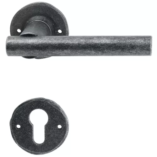 Halcö tűzgátló kilincsgarnitúra IMST rozettás PZ ajtóv.-50 fekete passzivált