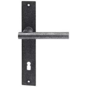   Halcö hoszzúpajzsos kilincsgarnitúra IMST - BB 90 ajtóv.50 fekete passziv.