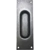 Kagylófogantyú 40x120mm egyenes horganyzott fekete világos passzivált