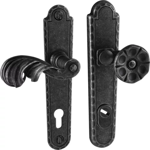 Halcö biztonsági gombos garnitúra TUX PZ 92balhorganyzott fekete passzivált