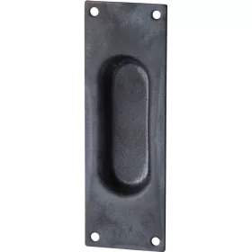 Kagylófogantyú 40 x 120 mm egyenes feketeacél