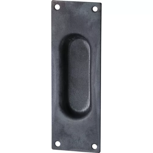 Kagylófogantyú 40 x 120 mm egyenes feketeacél