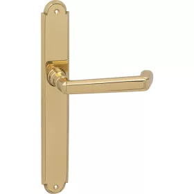   Grundmann tűzgátló hopsszúpajzsos kilincsganitúra Alt-Wien állószárnyra fényes réz