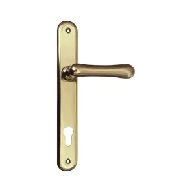   Marchesi hosszúpajzsos bejárati ajtó garnitúra ELEGANT PZ 88 22 sárgaréz fényes