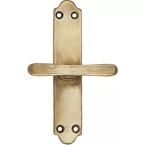 SCHÖRGHOFER ablakkilincs ALT WIEN rúdzárral lakozatlan fényes réz