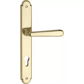   Marchesi hosszúpajzsos bejárati ajtó garnitúra ALT WIEN PZ 88 sárgaréz fényes