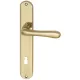 Marchesi hosszúpajzsos kilincsgarnitúra Elegant 22 BB 90 mm polírozott sárgaréz