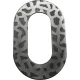 szám 0 kovácsoltvas fekete horg. 120 mm