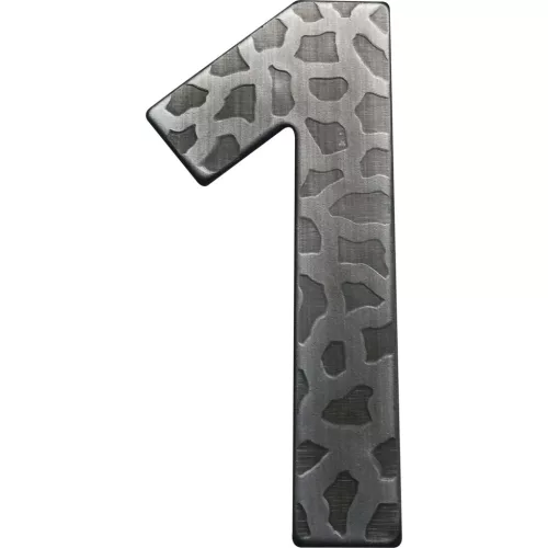 szám 1 kovácsoltvas fekete horg. 120 mm